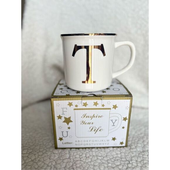 Miicol Monogram  Mug Letter T - Picture 1 of 5